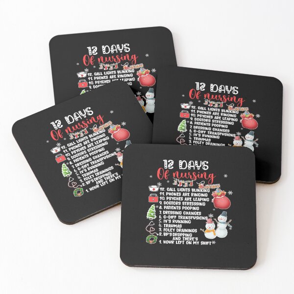 Item preview, 12 Days Of Nursing Christmas Edition designed and sold by PNGShop.