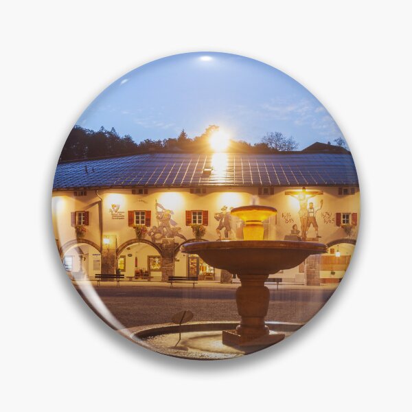 Item preview, Castle arcades with fountain at Schlossplatz, Berchtesgaden designed and sold by Torsten  Krüger.
