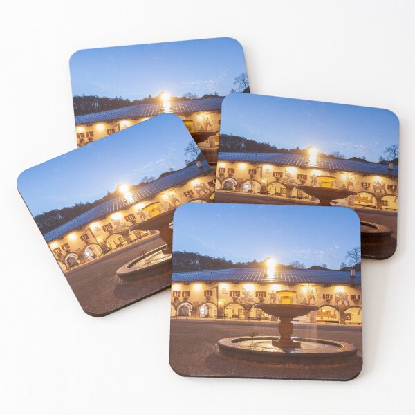 Item preview, Castle arcades with fountain at Schlossplatz, Berchtesgaden designed and sold by Torsten  Krüger.