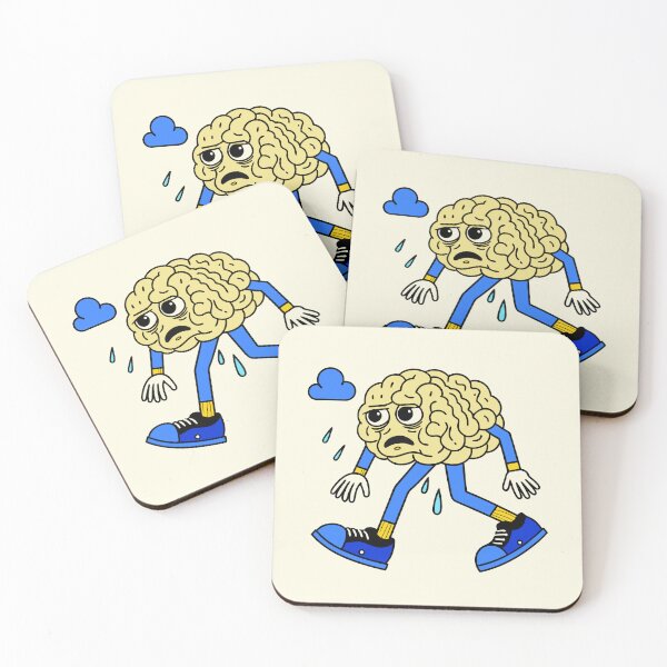 Item preview, A tired brain, retro character designed and sold by studioartifex.