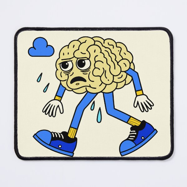 Item preview, A tired brain, retro character designed and sold by studioartifex.
