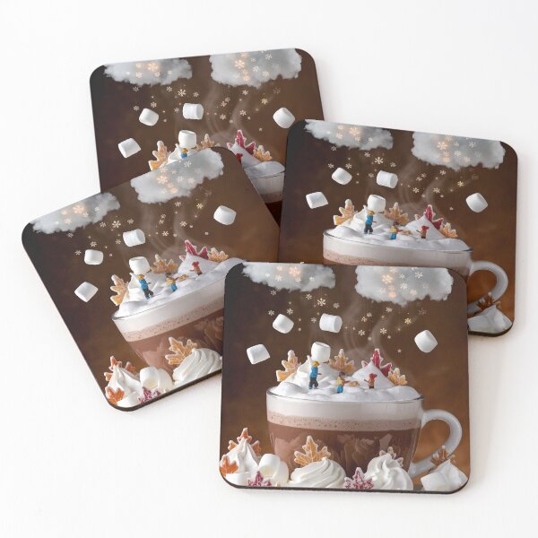 Item preview, Hot Chocolate Fantasy with Marshmallow Snow designed and sold by ZetaDream.