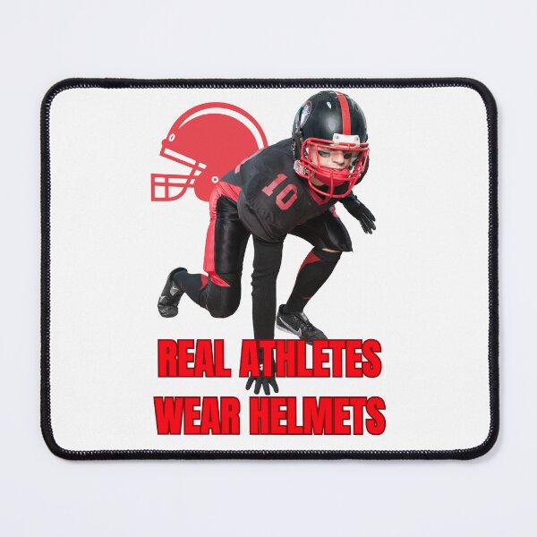 Item preview, Real Athletes Wear Helmets designed and sold by rskiba13.