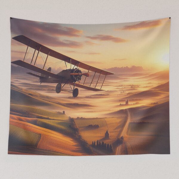 Item preview, Foggy Morning Flight in the Countryside designed and sold by nikkolaus.