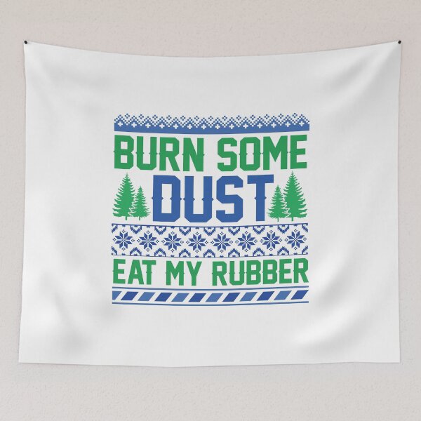Item preview, Burn some dust eat my rubber ugly Christmas sweater holiday design designed and sold by Dominika Farkašová.
