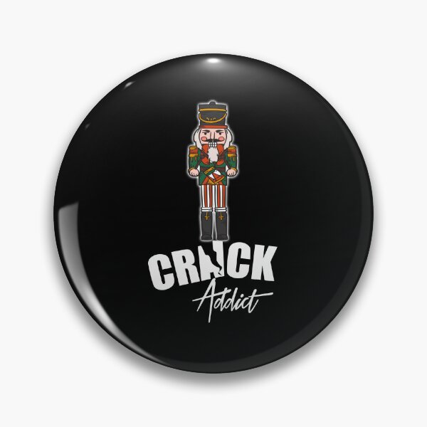 Artikelvorschau, Crack Addict Lustiges Nussknacker-Design entworfen und verkauft von PNGShop.