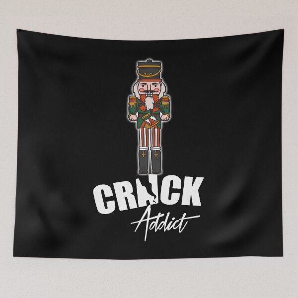 Item preview, Crack Addict Funny Nutcracker Design designed and sold by PNGShop.