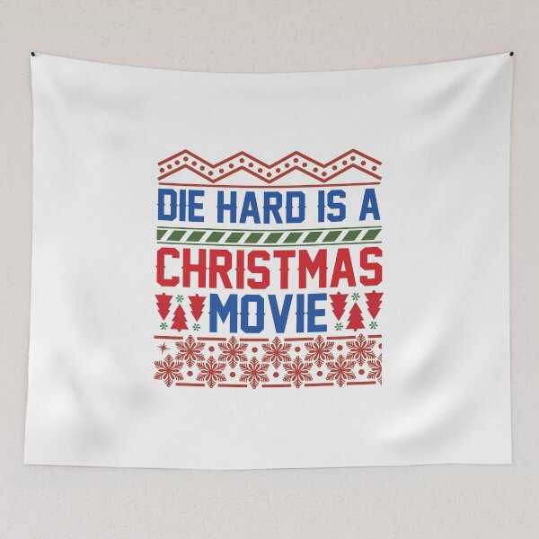 Item preview, Die hard is a christmas movie- ugly Christmas sweater holiday design designed and sold by Dominika Farkašová.