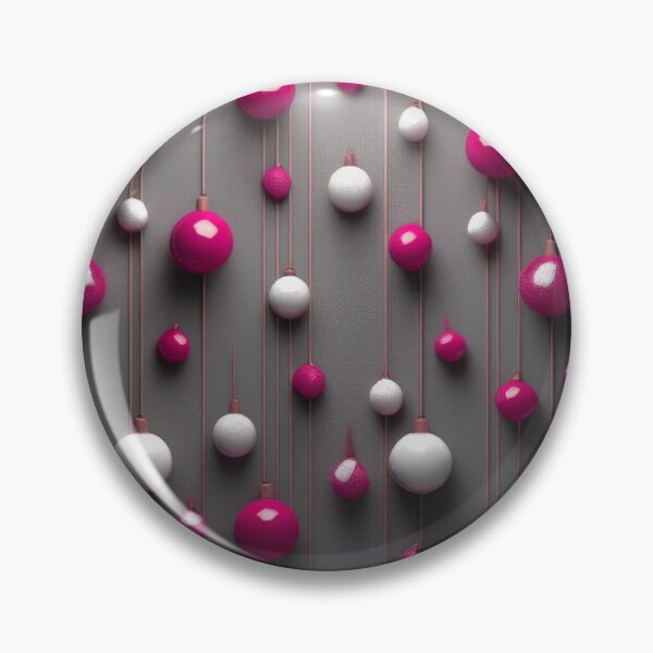 Item preview, Christmas decorations - minimalist, opalescent baubles and Christmas tree stars/ white, magenta . designed and sold by My-fake-places.