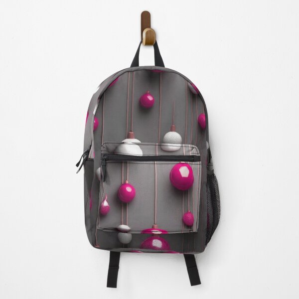 Item preview, Christmas decorations - minimalist, opalescent baubles and Christmas tree stars/ white, magenta . designed and sold by My-fake-places.