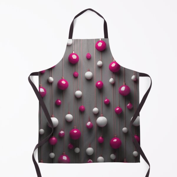 Item preview, Christmas decorations - minimalist, opalescent baubles and Christmas tree stars/ white, magenta . designed and sold by My-fake-places.