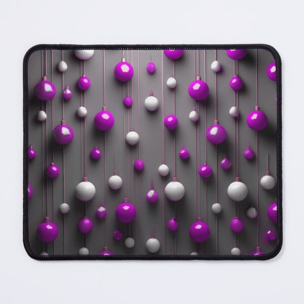 Item preview, Christmas decorations - minimalist, opalescent baubles and Christmas tree stars/ white, violet . designed and sold by My-fake-places.