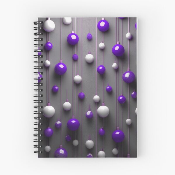 Item preview, Christmas decorations - minimalist, opalescent baubles and Christmas tree stars/ white, purple . designed and sold by My-fake-places.