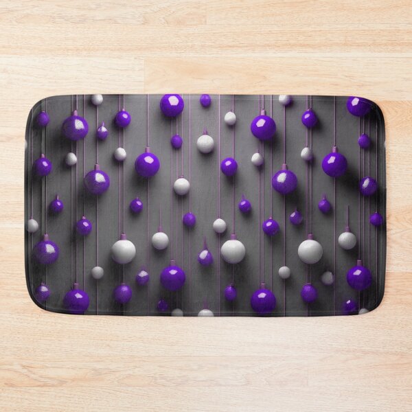 Item preview, Christmas decorations - minimalist, opalescent baubles and Christmas tree stars/ white, purple . designed and sold by My-fake-places.