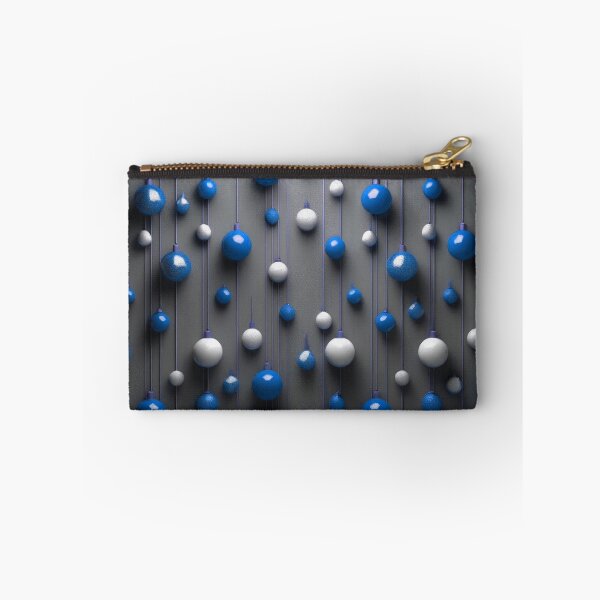 Item preview, Christmas decorations - minimalist, opalescent baubles and Christmas tree stars/ white, blue  . designed and sold by My-fake-places.