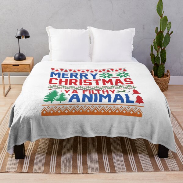 Item preview, Merry Christmas ya filthy animal ugly Christmas sweater holiday design designed and sold by Dominika Farkašová.