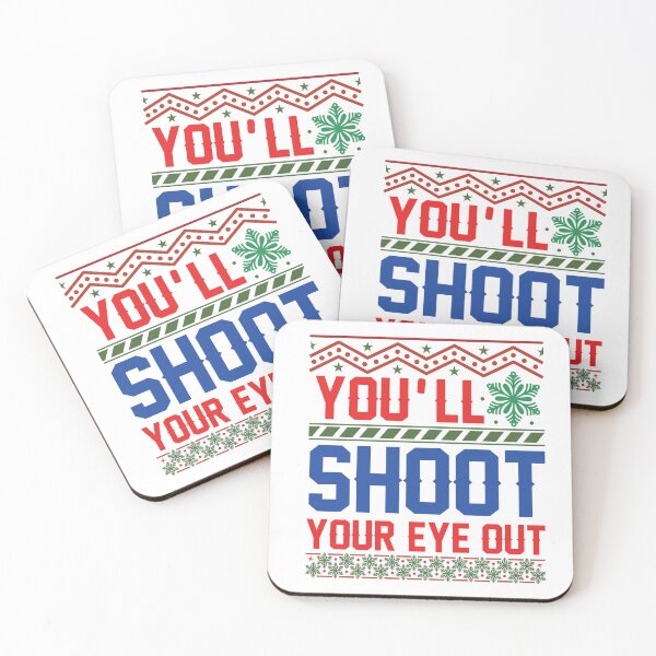 Item preview, You'll shoot your eye out ugly Christmas sweater holiday design designed and sold by Dominika Farkašová.