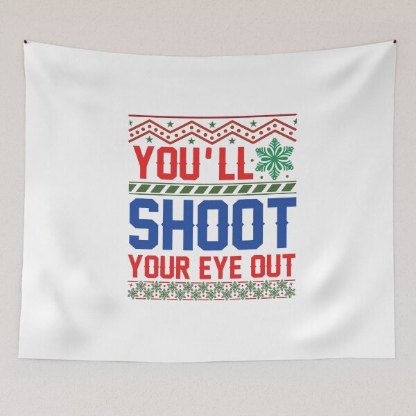 Item preview, You'll shoot your eye out ugly Christmas sweater holiday design designed and sold by Dominika Farkašová.