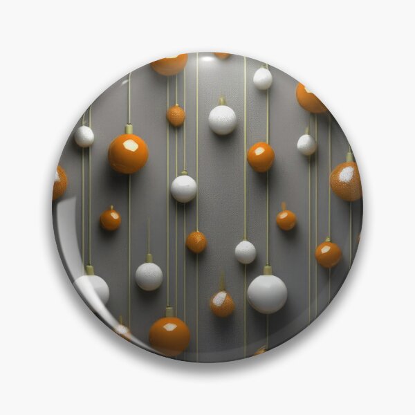Item preview, Christmas decorations - minimalist, opalescent baubles and Christmas tree stars/ white, orange  . designed and sold by My-fake-places.