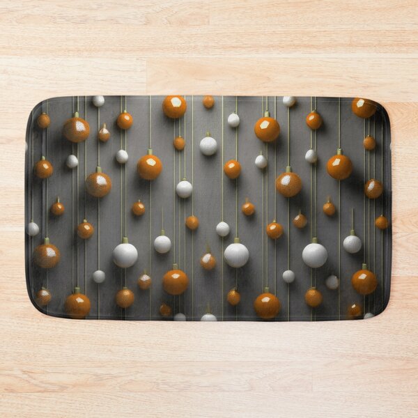 Item preview, Christmas decorations - minimalist, opalescent baubles and Christmas tree stars/ white, orange  . designed and sold by My-fake-places.
