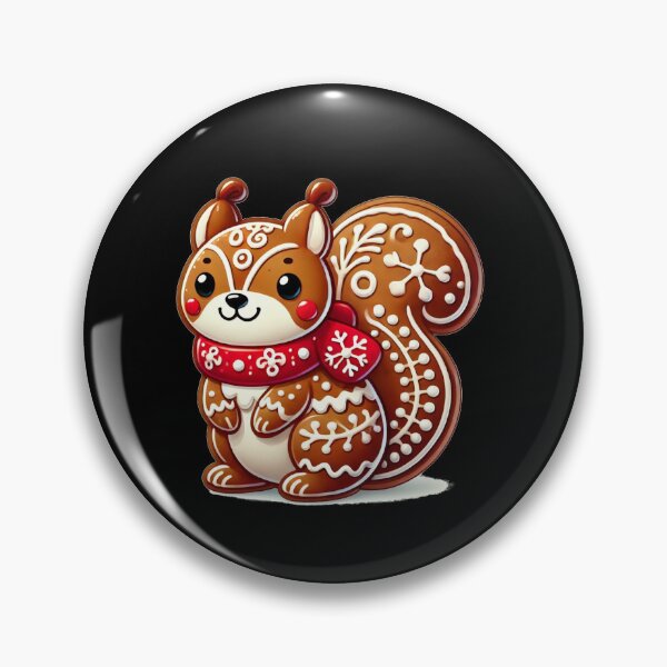 Item preview, Christmas Gingerbread Squirrel Cookie designed and sold by ToxiCool.