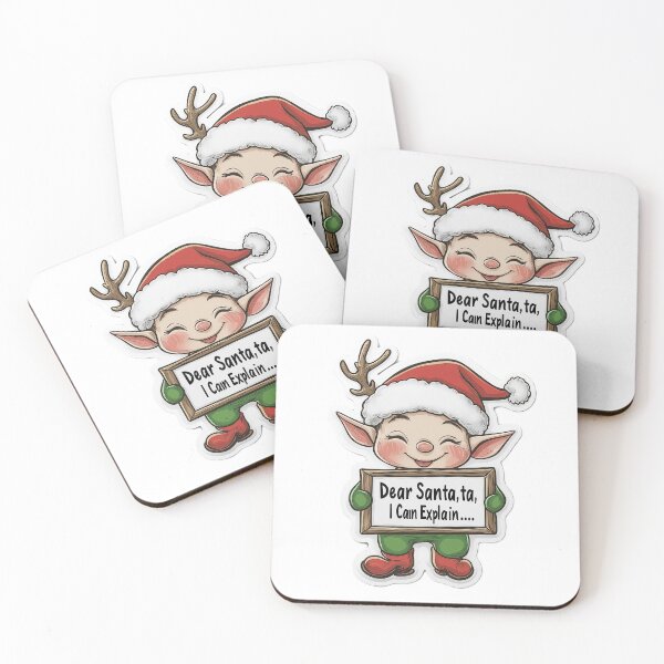 Item preview, Dear Santa, I Can Explain... Sticker designed and sold by Fox1997.
