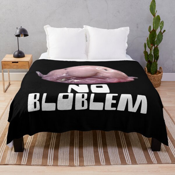 Item preview, No Bloblem Funny Blobfish Design designed and sold by PNGShop.