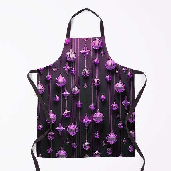 Item preview, Christmas decorations - decorated glass baubles and Christmas stars/ shiny purple . designed and sold by My-fake-places.