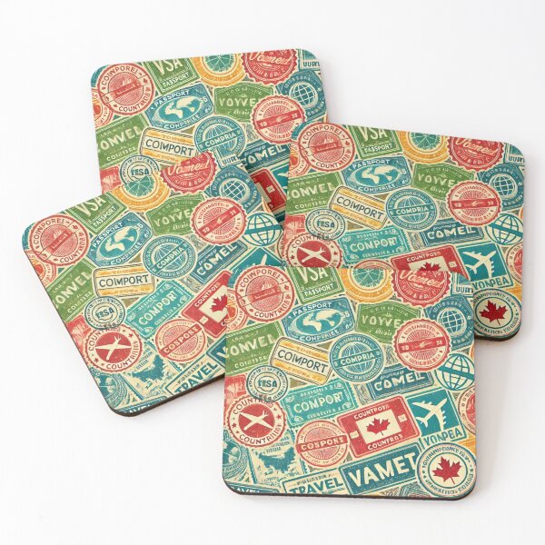 Item preview, Travel Stamp Sticker designed and sold by ArtQueen777.