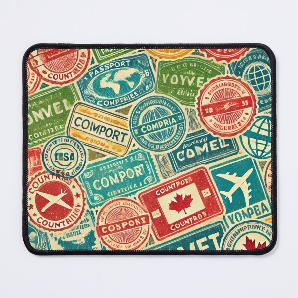 Item preview, Travel Stamp Sticker designed and sold by ArtQueen777.