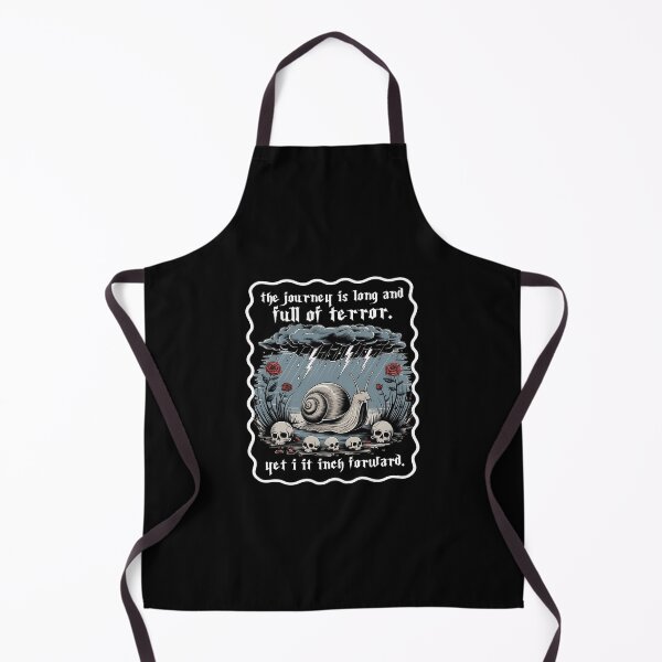 Item preview, The Journey Is Long And Full Of Terror Yet I Inch Motivational Snail designed and sold by Imaginarium Design.