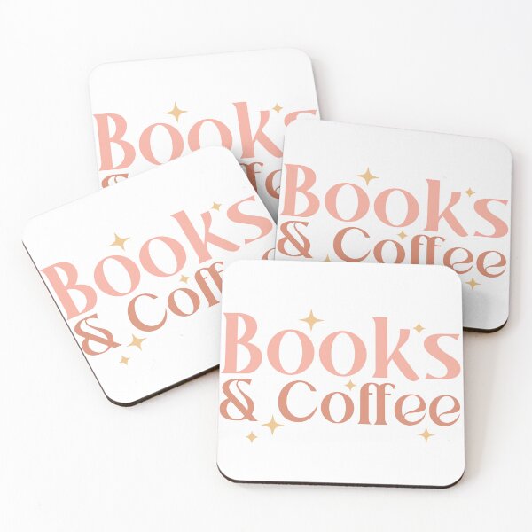 Item preview, books and  coffee designed and sold by Dominika Farkašová.