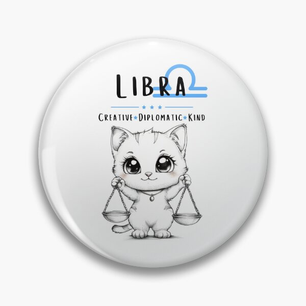 Item preview, Libra Zodiac Chibi Cat designed and sold by Roarberry.