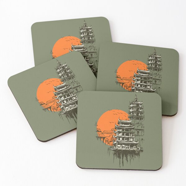 Item preview, Timeless Pagoda in the sunset designed and sold by NiRia Spot.