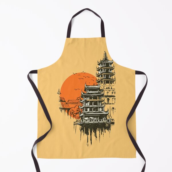 Item preview, Timeless Pagoda in the sunset designed and sold by NiRia Spot.