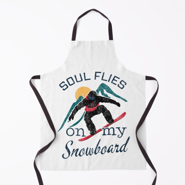 Item preview, Soul flies on my snowboard: Free Spirits Soar Over Snowy Peaks designed and sold by SplashTastic.