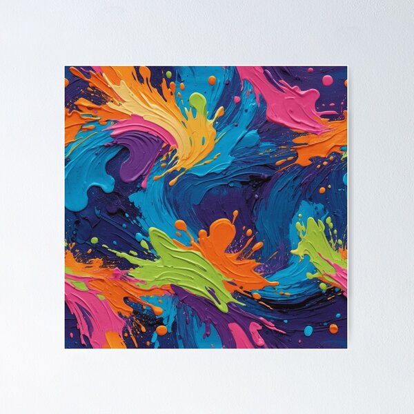 Item preview, Bold and Vibrant texture painting designed and sold by EDigitalStore.