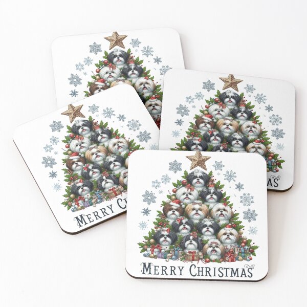 Item preview, Festive Christmas Tree of Dogs | Perfect Gift for Dog Lovers designed and sold by MiszungART.