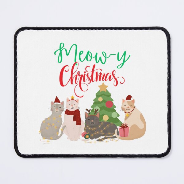 Item preview, Meow-y Christmas Cats designed and sold by CherryPickedArt.