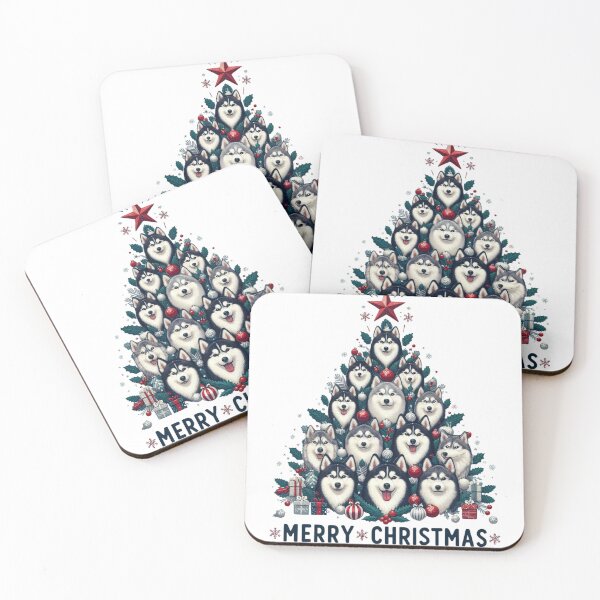 Item preview, Festive Christmas Tree of Dogs | Perfect Gift for Dog Lovers designed and sold by MiszungART.