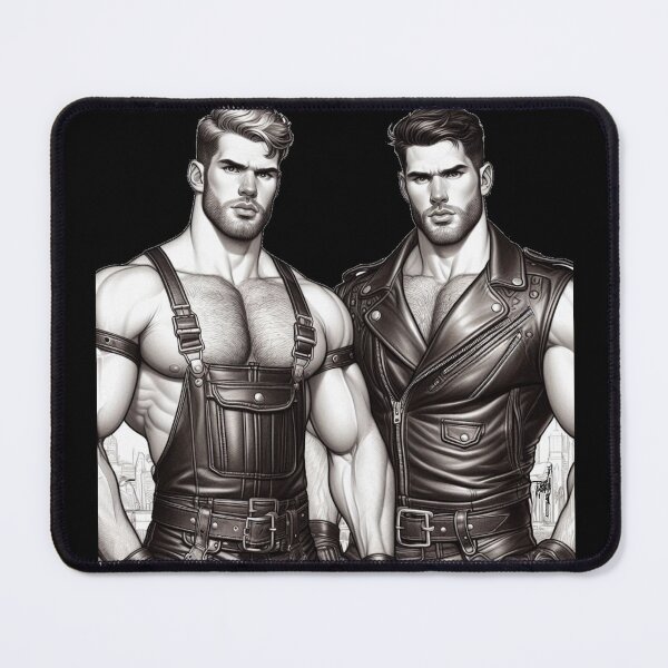 Item preview, Gay Leather Biker Boys Pride Graphic Design designed and sold by ItsAKinkThing.