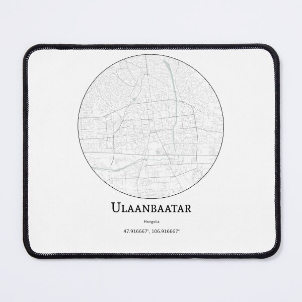 Item preview, Topography of Ulaanbaatar designed and sold by JohnnysHeath.