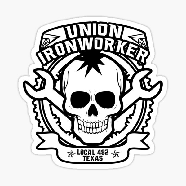 Ironworker union pride triangle sticker CIW-4 