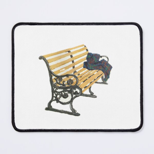 Item preview, Jack's Titanic Bench and Plaid Steamer Blanket Design - 1997 designed and sold by Never Let Go Vintage™.