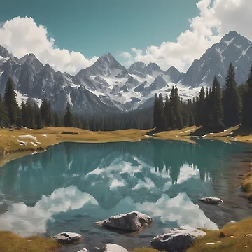 Artwork thumbnail, Alpine Lake by papi1998