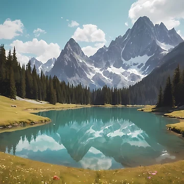 Artwork thumbnail, Alpine Lake by papi1998