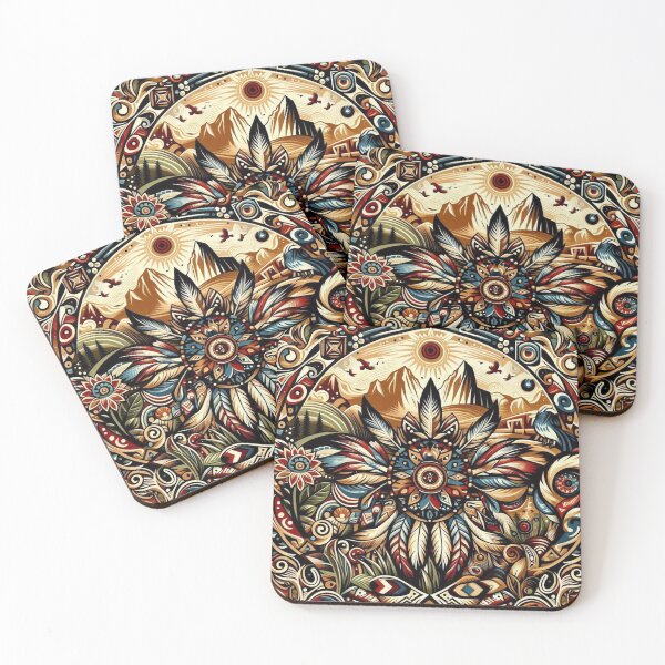 Item preview, Native American Sunset designed and sold by Tsveti Dinkova.