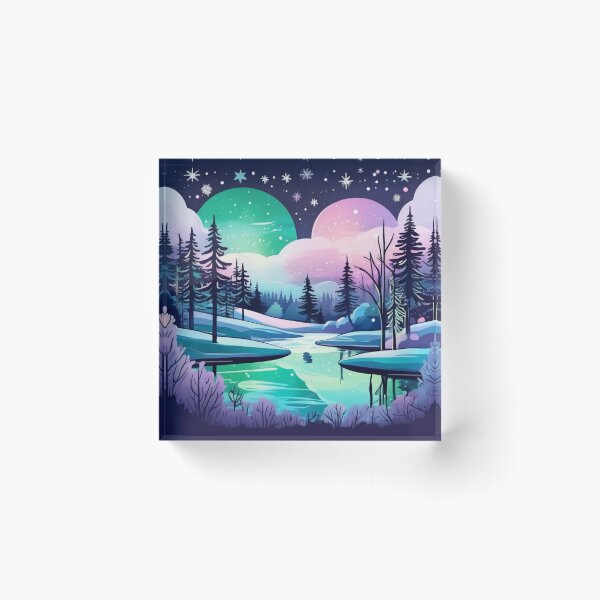 Item preview, Aurora Borealis inspired winter designed and sold by Cookbeat.