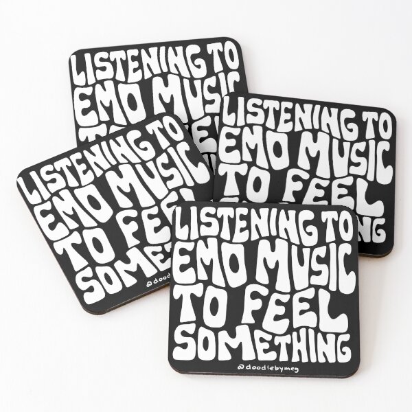 Item preview, Listening to Emo Music to Feel Something designed and sold by doodlebymeg.