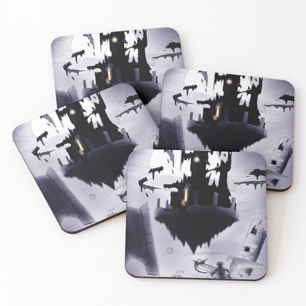 Item preview, Visiting the floating dark castle at night color designed and sold by Rene Trujillo Illustrations.